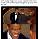 A viral image from Twitter purporting to show Chris Rock wearing a pad on his cheek before Will Smith slapped him.